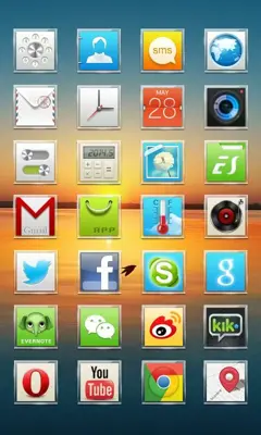 Square GOLauncher EX Theme android App screenshot 0