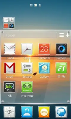 Square GOLauncher EX Theme android App screenshot 1