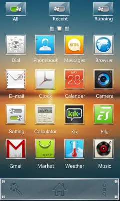 Square GOLauncher EX Theme android App screenshot 2