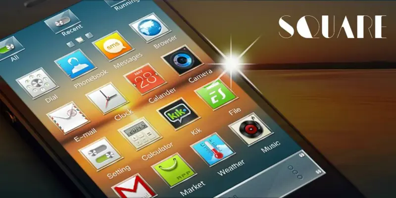 Square GOLauncher EX Theme android App screenshot 4